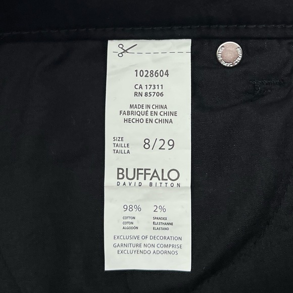Buffalo David Bitton Black Daily Stretch Skinny Jeans Size 8 Ankle Grazer NWT - Picture 5 of 6